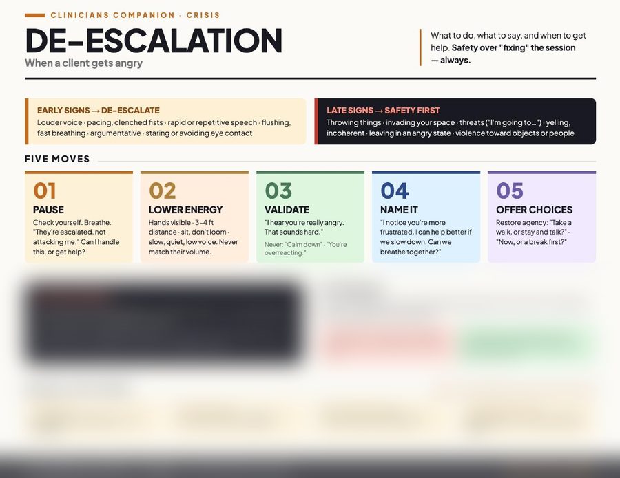 De-escalation preview